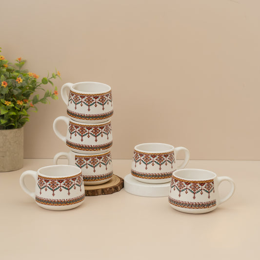 JAIPURI PRINTED CUP SET OF 6